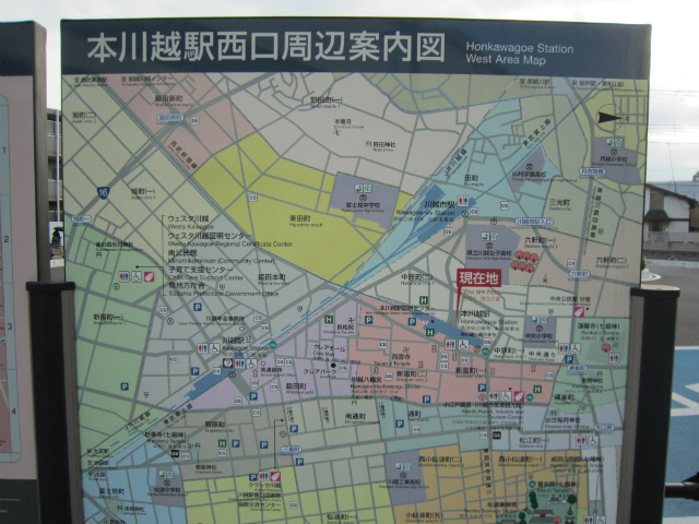 本川越周辺地図